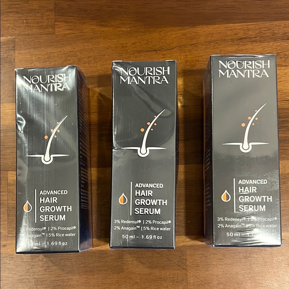 Nourish Mantra Advanced Hair Growth Serum - 3 Pack (Read Description)